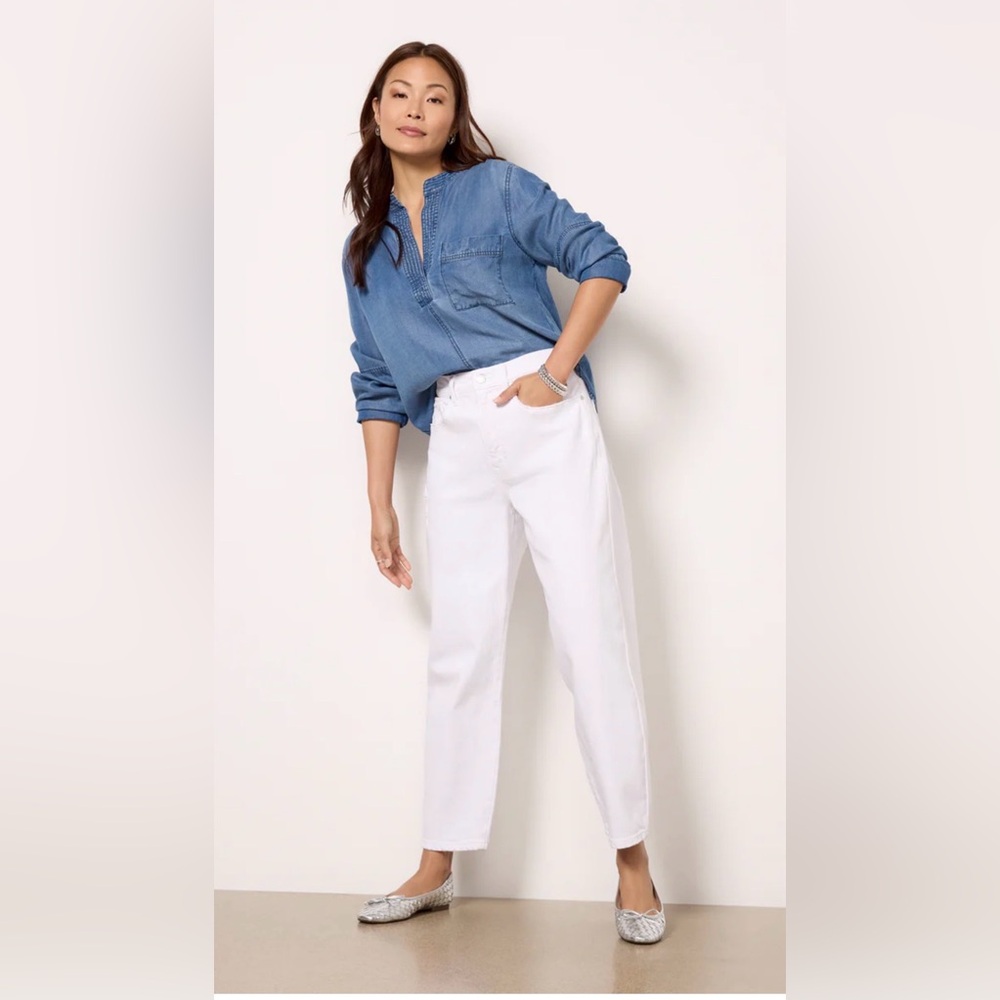 Evereve White Straight Leg Jeans